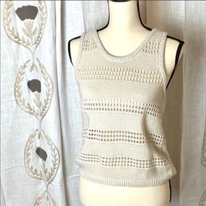 Philosophy cable knit tank women’s Sz M